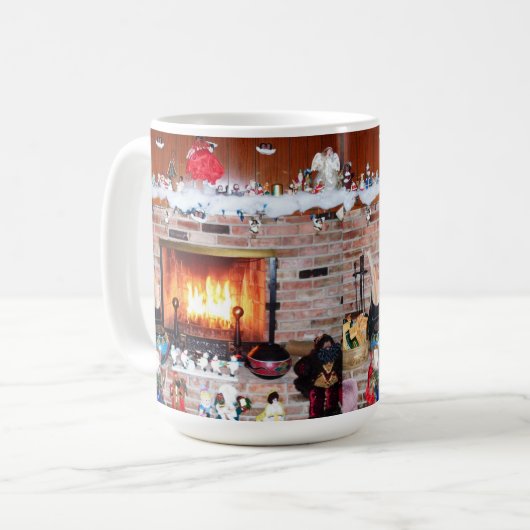WEIHNACHTSKAMIN  KAFFEETASSE (Vorderseite Links)