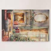 Weihnachtskamin mit Weihnachtsbaum Puzzle (Horizontal)