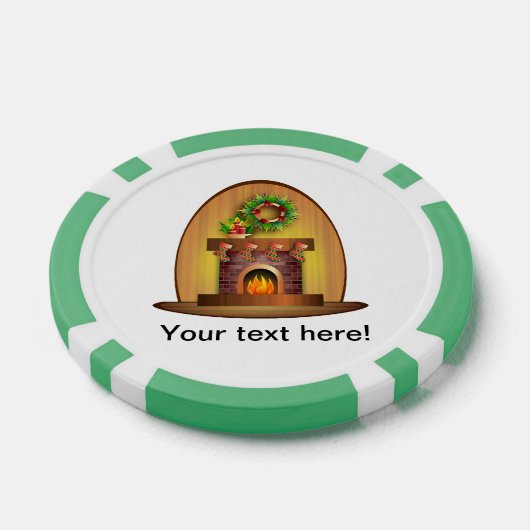 Weihnachtskamin Pokerchips (Einzeln)