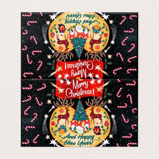 Weihnachtskanäle (Außenseite Aufgefaltet)