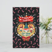 Weihnachtskanäle Briefpapier (Stehend Vorderseite)