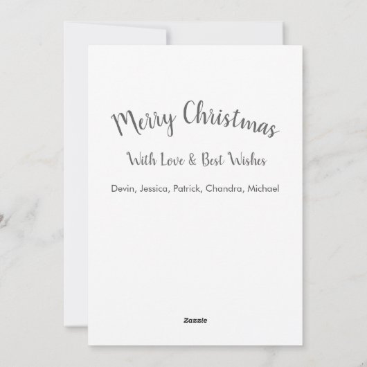 Weihnachtskanäle Feiertagskarte (Rückseite)