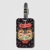 Weihnachtskanäle Gepäckanhänger (Vorderseite Vertikal)