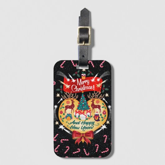 Weihnachtskanäle Gepäckanhänger (Vorderseite Vertikal)