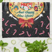 Weihnachtskanäle Geschirrtuch (Gefaltet)