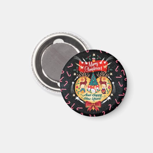 Weihnachtskanäle Magnet (Vorderseite/Rückseite)