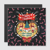 Weihnachtskanäle Magnetkarte (Vorne/Hinten)