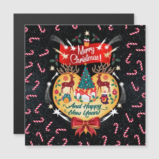 Weihnachtskanäle Magnetkarte (Vorne/Hinten)