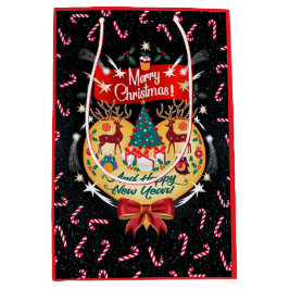 Weihnachtskanäle Mittlere Geschenktüte