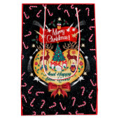 Weihnachtskanäle Mittlere Geschenktüte (Rückseite)