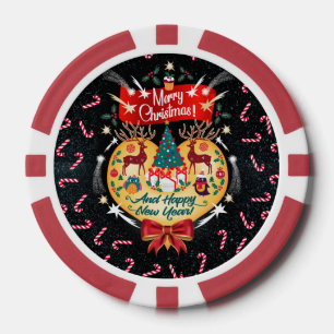 Weihnachtskanäle Pokerchips
