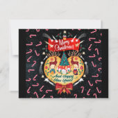 Weihnachtskanäle RSVP Karte (Rückseite)