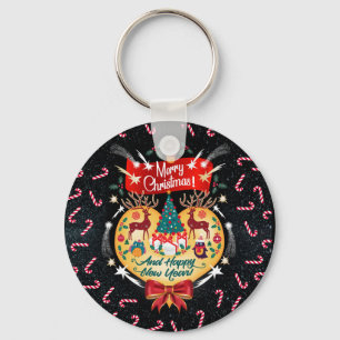 Weihnachtskanäle Schlüsselanhänger