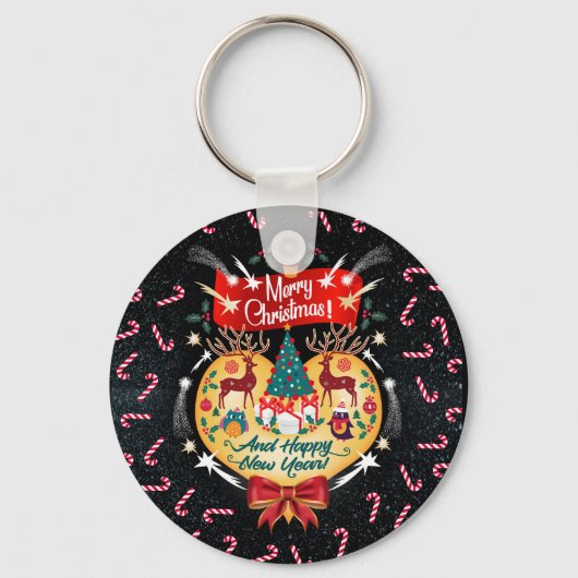 Weihnachtskanäle Schlüsselanhänger (Vorderseite)