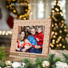 Weihnachtskanäle und Geschenkideen Name 10x8 Geätzte Rahmen