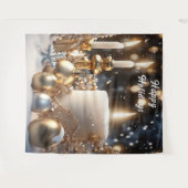 Weihnachtskandale Hintergrund Wandteppich (Vorderseite (Horizontal))