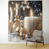 Weihnachtskandale Hintergrund Wandteppich (Beispiel)