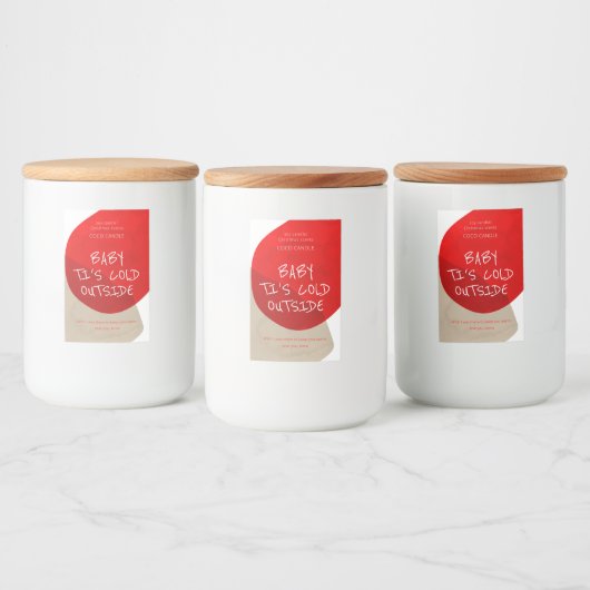 Weihnachtskandale Lebensmitteletikett (Flaschen)