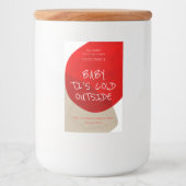 Weihnachtskandale Lebensmitteletikett (Vorderseite)