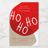 Weihnachtskandale Lebensmitteletikett (Einzelnes Label)