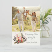 Weihnachtskandeln Foto Weihnachtskarte Feiertagskarte (Stehend Vorderseite)