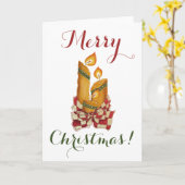 Weihnachtskandeln Grußkarte Karte (Gelbe Blume)