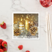 Weihnachtskandeln Papier Napkins Serviette (Beispiel)