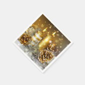 Weihnachtskandeln Papier Napkins Serviette (Ecke)