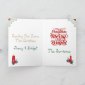 Weihnachtskandeln Weihnachtsgrüße Karte (Innenseite)