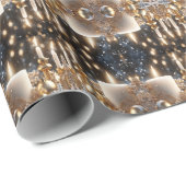 Weihnachtskandeln - Wrapping Paper Geschenkpapier (Rolleneckpunkt)