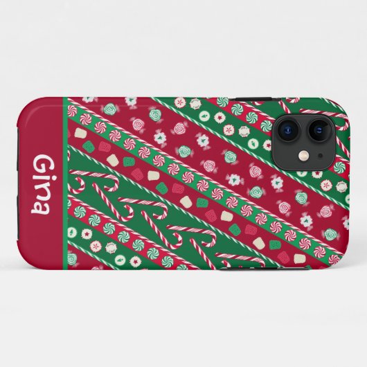 Weihnachtskandies Case-Mate iPhone Hülle (Rückseite (Horizontal))