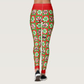 Weihnachtskandies Faces Leggings (Rückseite)