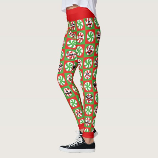 Weihnachtskandies Faces Leggings (Links)
