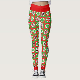 Weihnachtskandies Faces Leggings