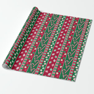 Weihnachtskandies Geschenkpapier