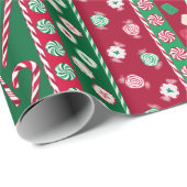 Weihnachtskandies Geschenkpapier (Rolleneckpunkt)