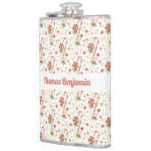 Weihnachtskandies Muster Personalisiert Flask Flachmann (Links)