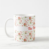 Weihnachtskandies Muster Personalisierte Kaffeemas Kaffeetasse (Links)