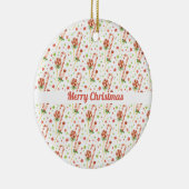 Weihnachtskandies Muster Personalisierte Ornamente (Rechts)