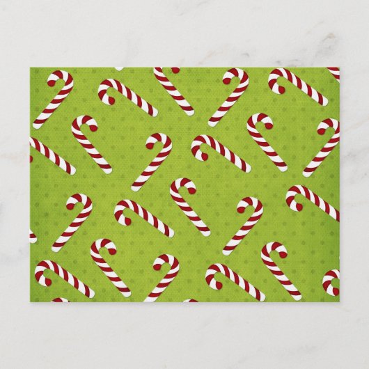 Weihnachtskandinchen Feiertagspostkarte (Vorderseite)
