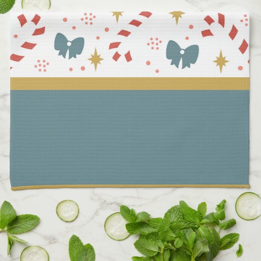 Weihnachtskandinchen Geschirrtuch (Gefaltet)