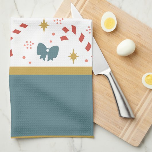 Weihnachtskandinchen Geschirrtuch (Viertel Falte)