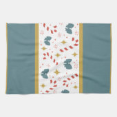 Weihnachtskandinchen Geschirrtuch (Horizontal)