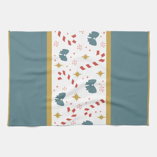 Weihnachtskandinchen Geschirrtuch (Horizontal)