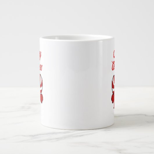 Weihnachtskandinchen Jumbo-Tasse (Vorderseite)