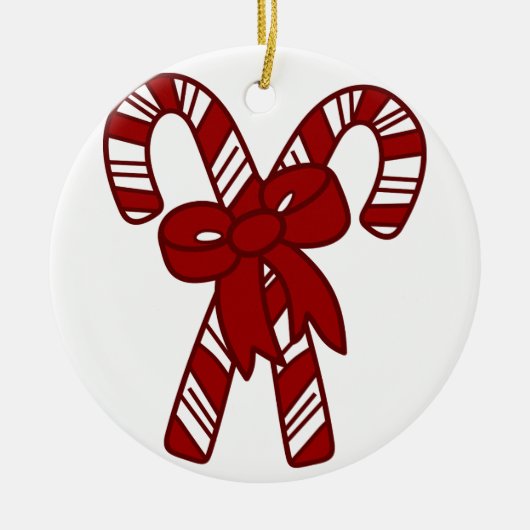 Weihnachtskandinchen Keramik Ornament (Vorne)