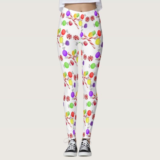 Weihnachtskandinchen-Leggings Leggings (Vorderseite)