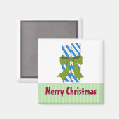 Weihnachtskandinchen Magnet (Vorderseite/Rückseite)