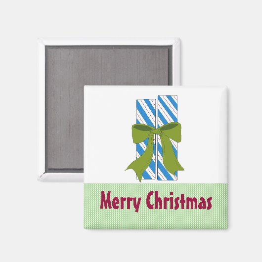 Weihnachtskandinchen Magnet (Vorderseite/Rückseite)