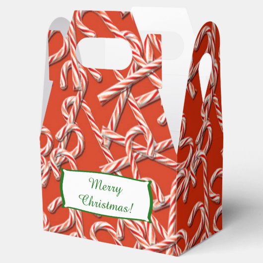 Weihnachtskandinchen Muster Geschenkschachtel (Geöffnet)